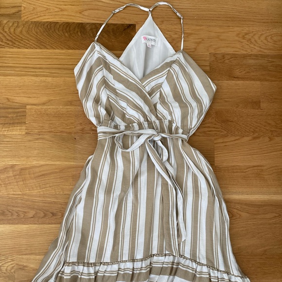 ❗️On The Pier Striped Ruffle Midi Dress - Picture 4 of 8